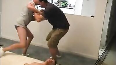 Gay Porn Wrestling: Sean and Ethan Take on Adam and Shade