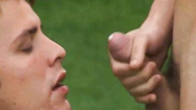 Backyard Boys: Blond Cum Shots and Handjobs