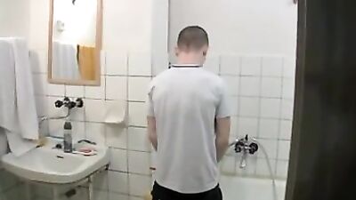 Gay Porn: Bathroom Boys Revenge! Two lads having hot and steamy sex in the bathroom, with plenty of action, ass play, cum shots, and more!