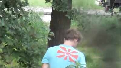 Golden Stream: Young Pissing Gods - Outdoor Fun!