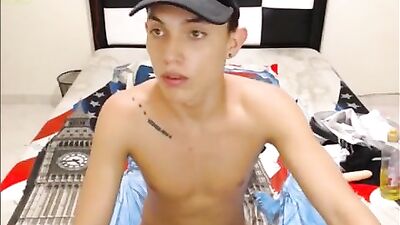 Latino Ink: Smooth Blue Hair Boys Wild Tattooed Adventure!