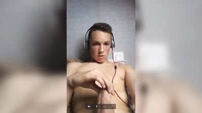 GayBoy Cum Skype - Web-Cam Solo Explosion