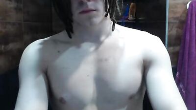 Bound Thug: Gay Porn Web-Cam Solo Bondage