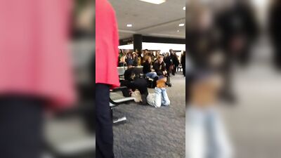 Amateur Fetish Fun: Airport Piss Party!