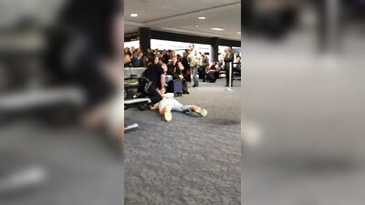 Amateur Fetish Fun: Airport Piss Party!