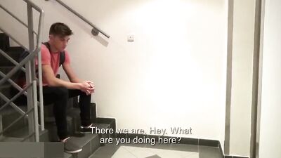 Double Entry Twink Threesome: Ass Play, Bareback, Oral Delight