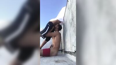 RoofTop BlowBROs: Latin Men in Heat