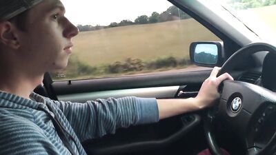 Twink jerking whilst driving