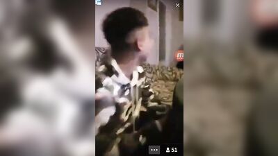 Boy shows dick to friends