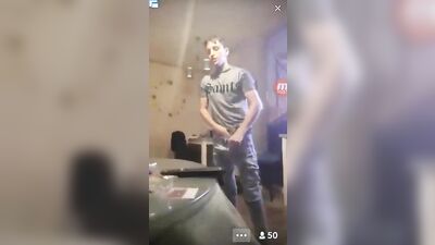 Boy shows dick to friends