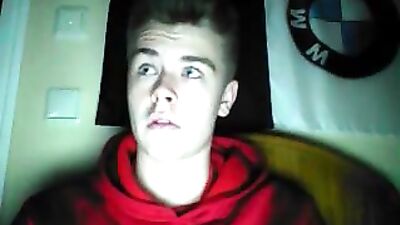 Young Blissful German Cutie in Red Hoodie - A Steamy Handjob Adventure!