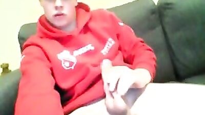 Young Blissful German Cutie in Red Hoodie - A Steamy Handjob Adventure!