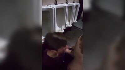 Teen Blowjob Public Toilet Hottie