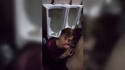 Teen Blowjob Public Toilet Hottie