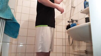 Gay Shower Fun: Touching Myself with Big Cocks!