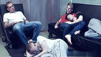 Gang Bang with Claude Nikotine - Skinny Blonde Domination