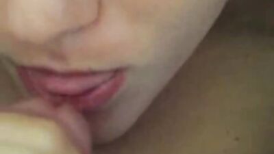 Own Mouth Web-Cam Delight: All In Own Mouth!