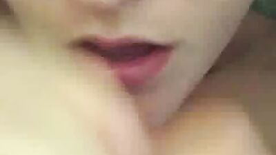 Own Mouth Web-Cam Delight: All In Own Mouth!