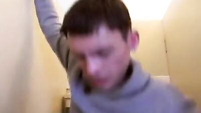 Twink Fucks Anon in Toilets on Motorway - Public Cumming!