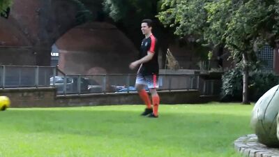 Soccer Players Foot Fetish Cumshot Handjob Game - Another Level of Heat!
