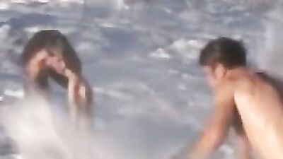 Snowy Bliss with Hot Boys - Funny Moments in the Snow!