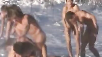 Snowy Bliss with Hot Boys - Funny Moments in the Snow!