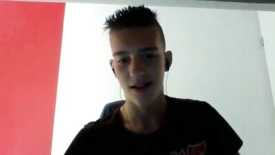 Unleashed Cuties - Boy with Uncut Dick Wanks and Cums!