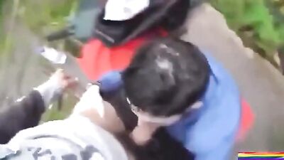Public Twinks Fuck Fest: Outdoor Amateur Action Bareback