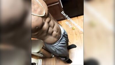 Black Muscle Showdown - ShadMims Big Cock Action Amateur Gay Porn Video
