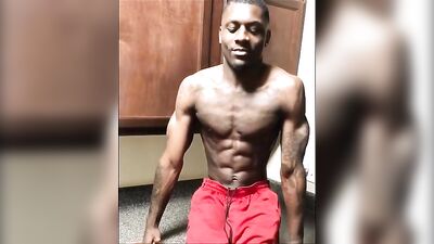 Black Muscle Showdown - ShadMims Big Cock Action Amateur Gay Porn Video