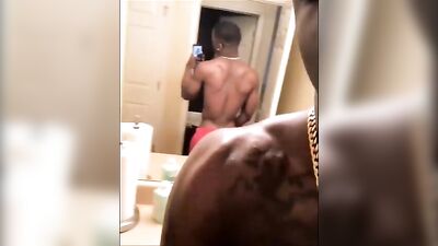 Black Muscle Showdown - ShadMims Big Cock Action Amateur Gay Porn Video