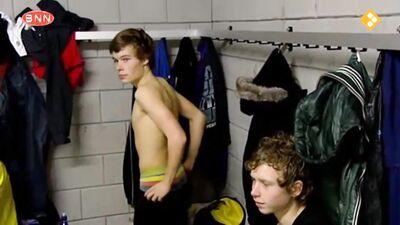 Muscle Boys Locker Room Interview: Dutch Soccer Reporter Strips Bare!