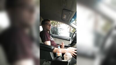 Exposing himself gets him off! - Young hottie cums when guys watch him..