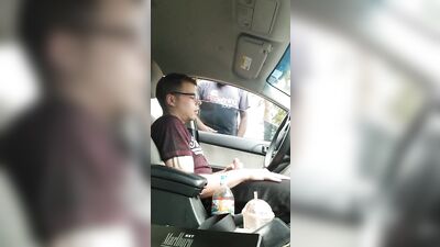 Exposing himself gets him off! - Young hottie cums when guys watch him..