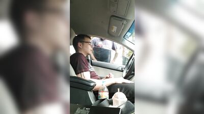 Exposing himself gets him off! - Young hottie cums when guys watch him..