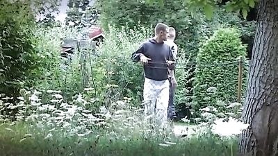 In The Garden House: Blond Boys In Action!
