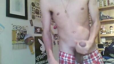 Unleashing Big Cocks: Checkered Shorts Edition!