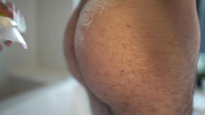 hairy ass shaved smooth then spanked hard