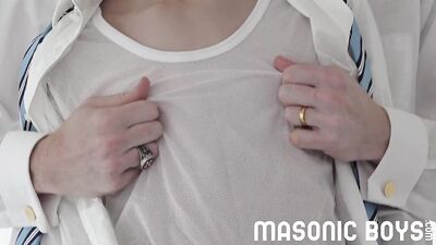 MasonicBoys - Holy DILF pounds Mormon Boy with his huge dick!
