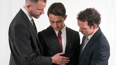 Missionary Boy Gets His Teen Asshole Fucked By Two Perv Priests At The Same Time - Missionary Boys