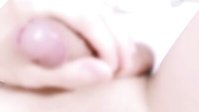 Look at♡... the obscene semen♡... coming out♡ Japanese Sissy Twink Jerking off