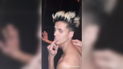 Servicing Daddy in a Public Restroom