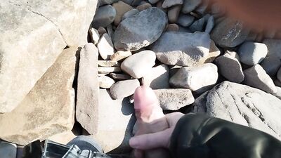 jerking off a dick compilation of hot copious ejaculations of sperm