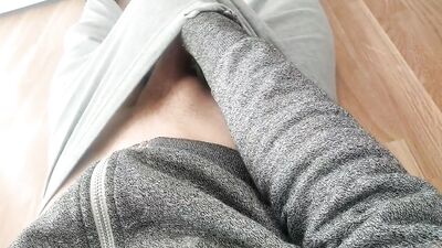 Huge Nice Cock Unloads His Massive Cumshot Slowly! Very Horny!