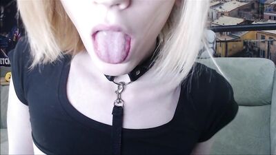 Sissy slut serving his master and riding dildo