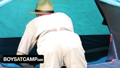 Boys At Camp - Scout Boy Seduces Scout Master By Showing Him His Throbbing Hard Shaft