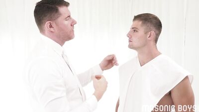 MasonicBoys sexy DILF holyman breeds hot jock apprentice