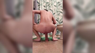 Eager bottom stuffs hole with 9 inch monster dick Sam Ledger