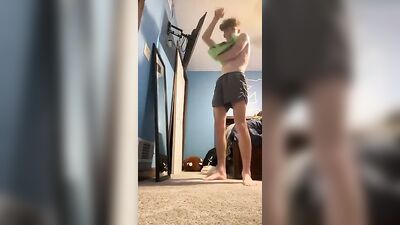 Tiki Strips in Bedroom Revealing Sweet Nude Body