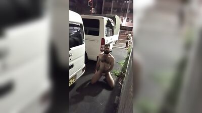 Outdoor JO Bro Bear Exhibitionist - Furry Public Cum Shot Fetish!